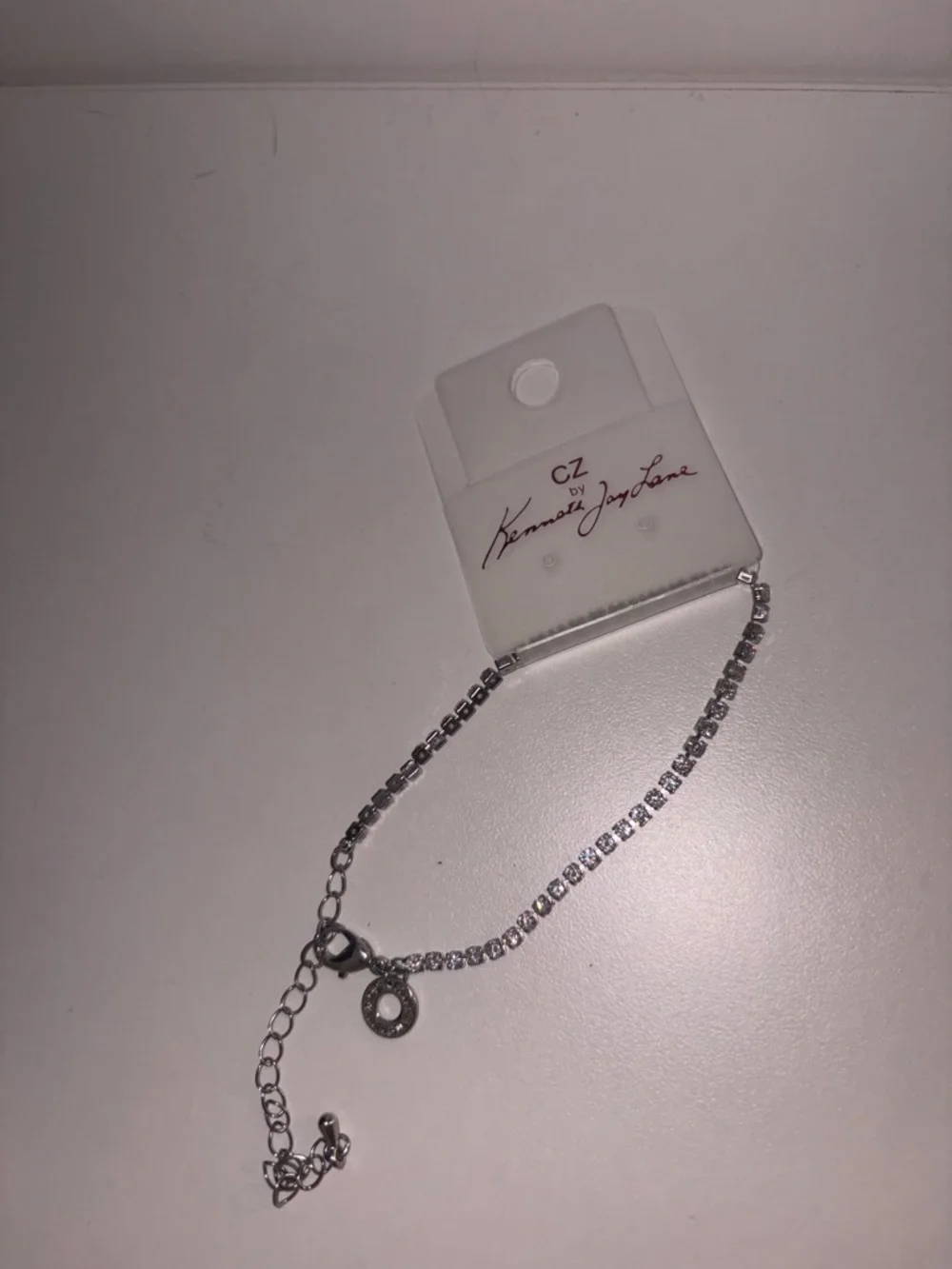 Kenneth Jay Lane Silver Cubic Zirconia Tennis Bracelet - Picture 1 of 1